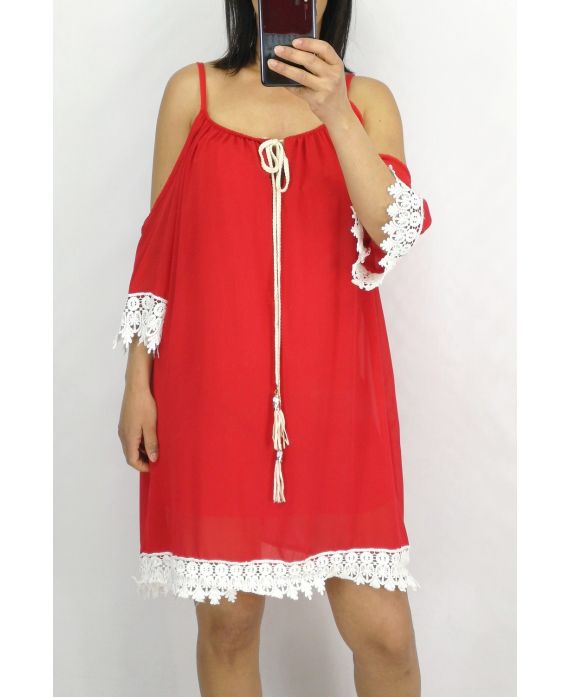 ABITO IN PIZZO 0833 ROSSO