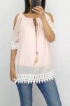 LACE TOP 0834 PINK