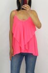 TOP CASCADE STRASS 0835 ROSE FLUO