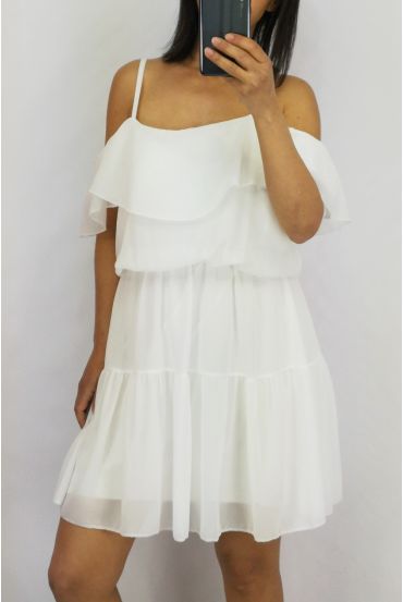 VESTIDO DE 0836 BLANCO