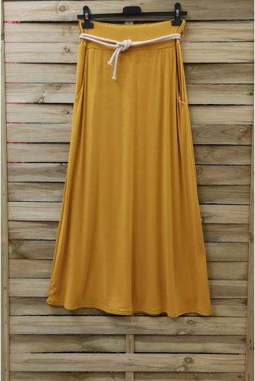 LONG SKIRT 2 POCKETS 0806 MUSTARD