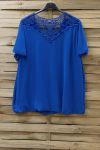 LARGE SIZE TOP BACK LACE 0828 ROYAL BLUE