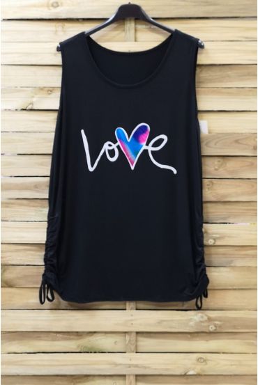 GREAT TILLER TOP LOVE 0829 BLACK