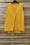 GRANDE TAILLE TOP COL V 0832 JAUNE