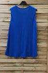 LARGE SIZE TOP V-NECK 0832 ROYAL BLUE