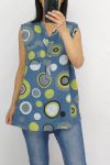 TOP LINEN PRINTS 0770 BLUE