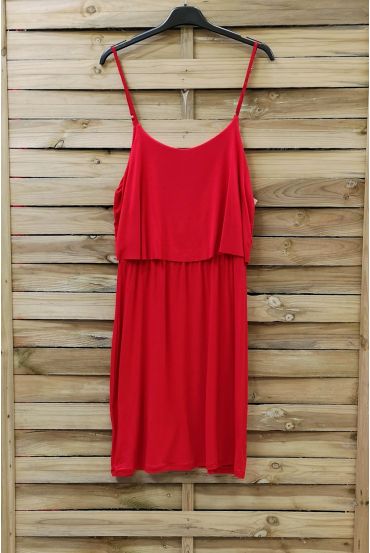 DRESS HAS ADJUSTABLE STRAPS 0845 RED