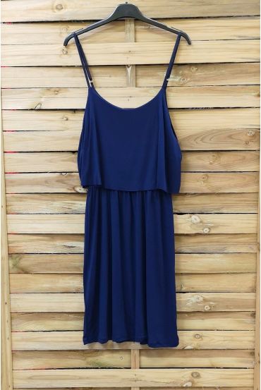 KLEID HAT VERSTELLBARE TRÄGER 0845-MARINE-BLAU