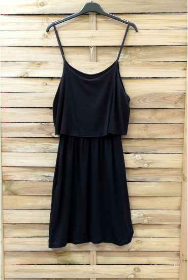 DRESS HAS ADJUSTABLE STRAPS 0845 BLACK