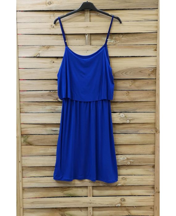 DRESS HAS ADJUSTABLE STRAPS 0845 ROYAL BLUE