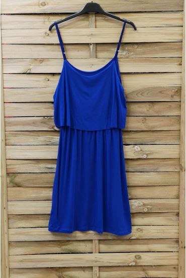 DRESS HAS ADJUSTABLE STRAPS 0845 ROYAL BLUE