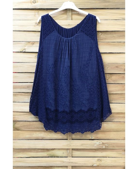 TOP AMPIO MIX DI CONTENUTI 0840 BLU NAVY