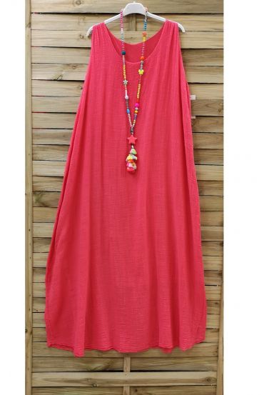 LONG DRESS 0851 CORAL