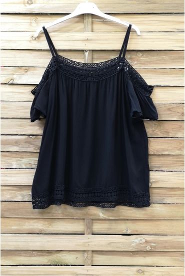 LACE TOP 0849 BLACK