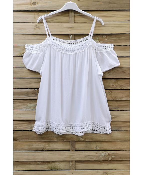 LACE TOP 0849 WHITE