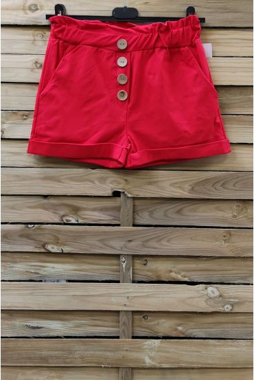 SHORTS HAVE BUTTONS 2 POCKETS 0858 RED