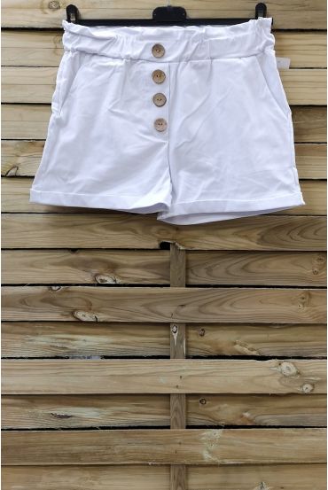 SHORTS HAVE BUTTONS 2 POCKETS 0858 WHITE