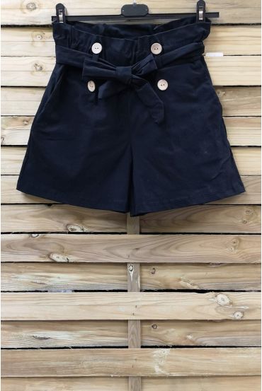 SHORTS MET HOGE TAILLE 0857 ZWART