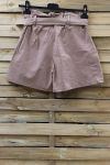 SHORT TAILLE HAUTE 0857 TAUPE