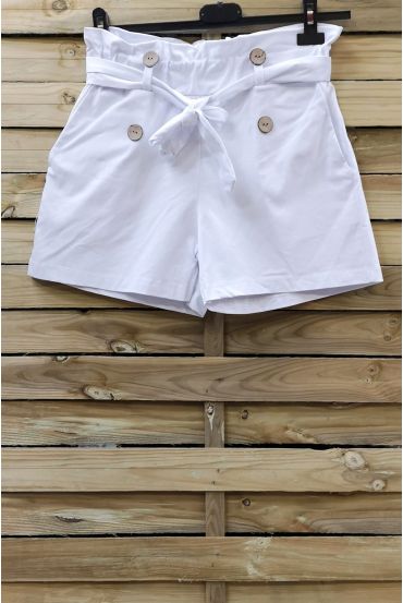 SHORTS MET HOGE TAILLE 0857 WIT