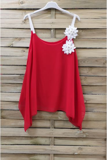 TOP FLEURS FANTAISIE 0862 ROUGE