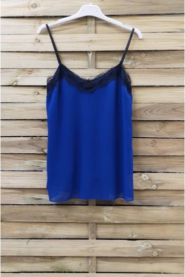 CAMISOLE LACE ADJUSTABLE STRAPS 0863 ROYAL BLUE