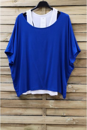 T-SHIRT + DEBARDEUR 0866 ROYAL BLAU