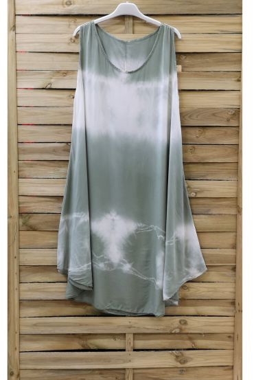 VESTIDO TIE-DYE 0867 VERDE MILITAR