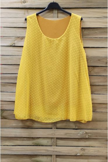 GRANDE TAILLE TOP 0874 JAUNE