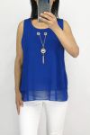 TOP BIJOU INTEGRE 0865 BLEU ROYAL