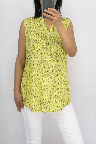 BLOUSE PRINTS 0751 GEEL