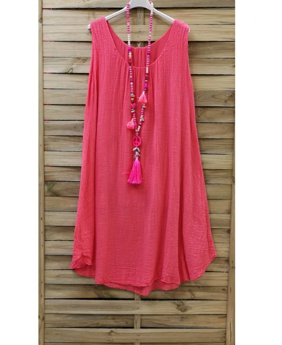 GRANDE TAILLE ROBE 0764 CORAIL