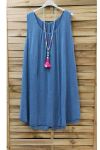 GRANDE TAILLE ROBE 0764 BLEU