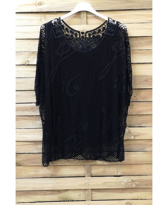 TOP AJOURE LACE 0875 BLACK