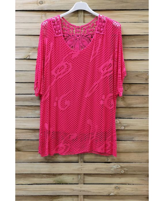 TOP AJOURE LACE 0875 FUSHIA