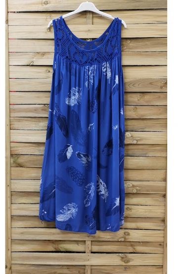 KLEID SPITZE GESCHNITTEN 0876 ROYAL BLAU