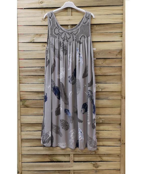 KLEID SPITZE GESCHNITTEN 0876 TAUPE