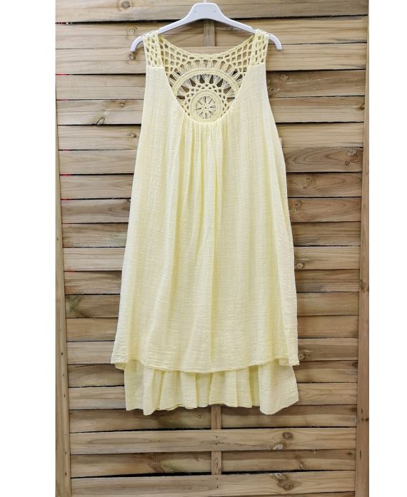 DRESS BACK EMBROIDERY 0762 YELLOW