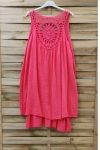 ROBE DOS BRODERIE 0762 CORAIL