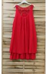 DRESS BACK EMBROIDERY 0762 RED