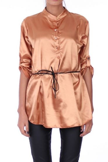 TUNIC SATIN 0288 CAMEL