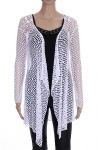 GILET AJOURE DENTELLE 0877 BLANC