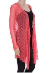 JACKET AJOURE LACE 0877 CORAL