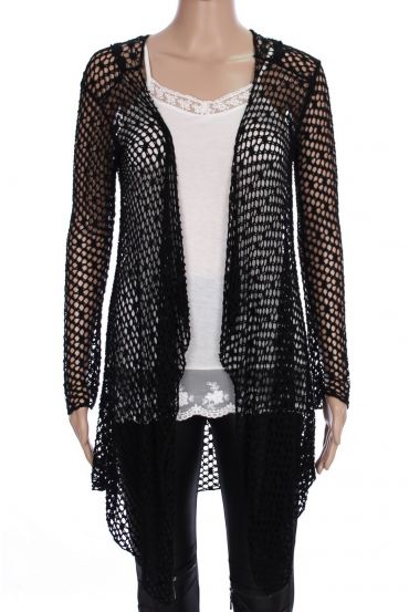 JACKET AJOURE LACE 0877 BLACK