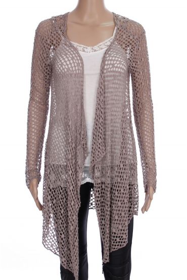 JACKET AJOURE LACE 0877 TAUPE