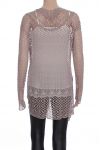 JACKET AJOURE LACE 0877 TAUPE