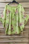 TUNIC OVERSIZE PRINTED 0882 GREEN ANISE