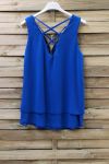 TOP ZIPS BACK CROSSES 0887 ROYAL BLUE