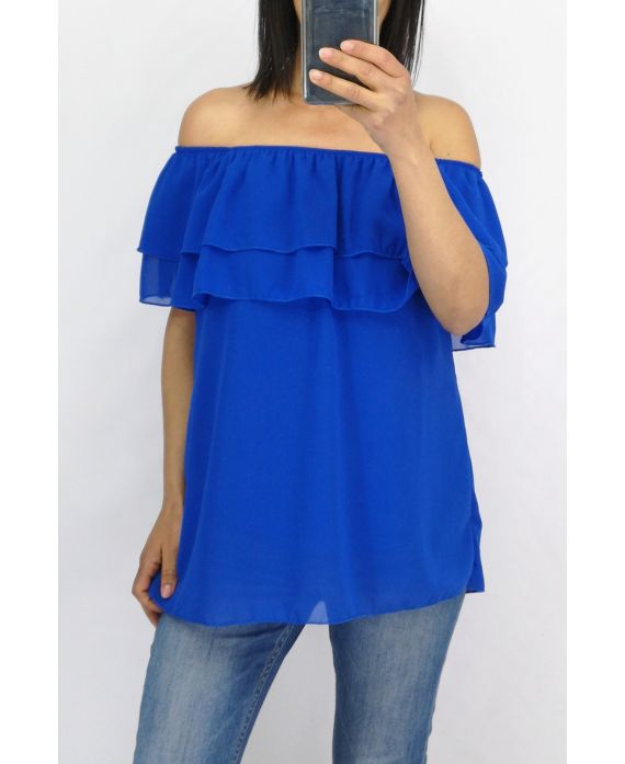 TOP HALS ELASTIQUEE 0797 ROYAL BLUE