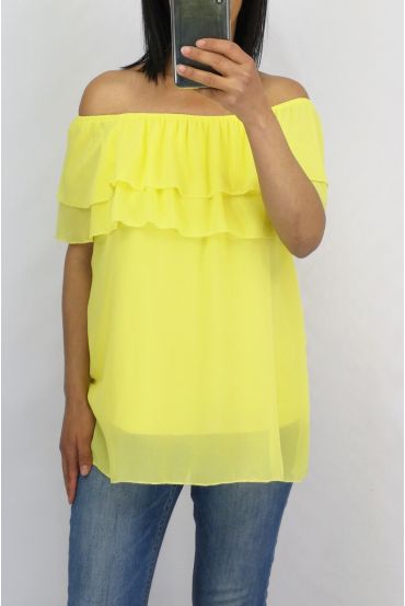 TOP NECKLINE ELASTIQUEE 0797 YELLOW